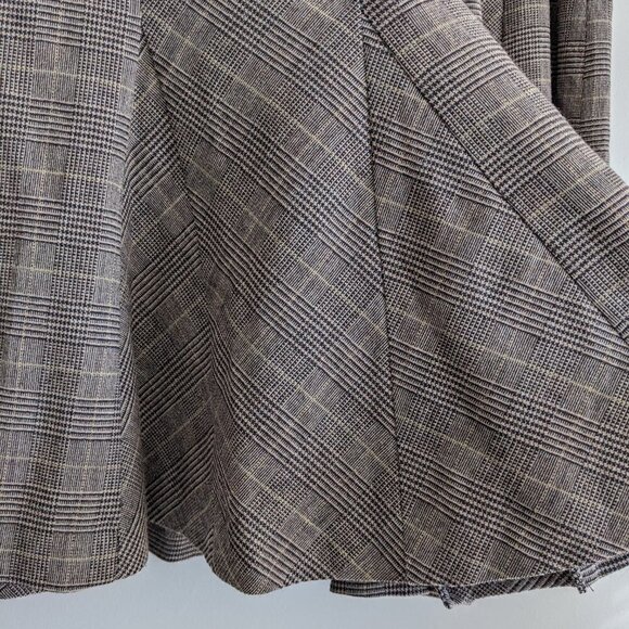 Iris Plaid Wool Skirt - Picture 4 of 10